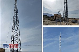 نصب دکل ۴۲ متری همراه اول در روستای بریو