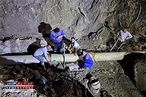 حادثه در خط انتقال آب خلیج فارس مهار شد
