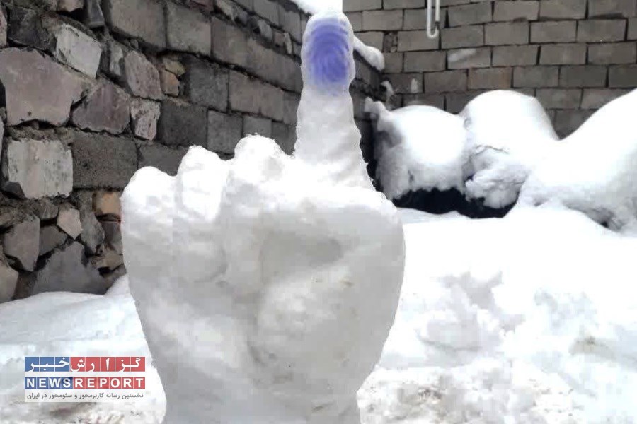 شهر کویری بافق سفید پوش شد