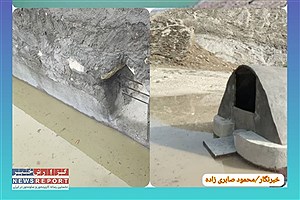 در پی بارش ها سد دهشیخ پر آب شد