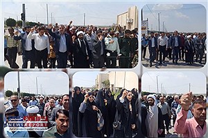 نمازگزاران مهری برعلیه اسراییل خروش کردند