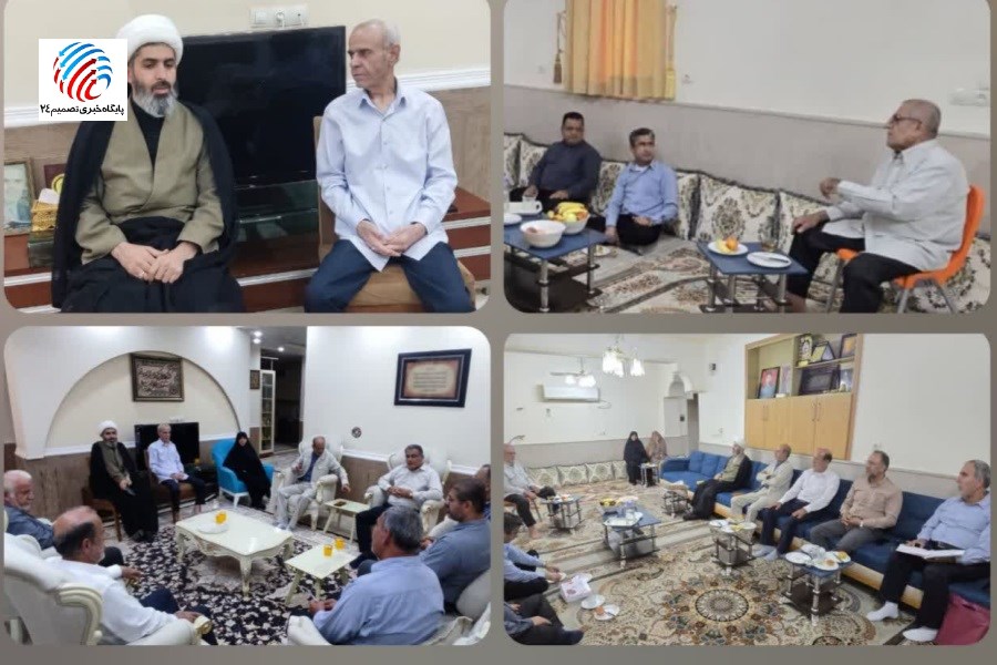 دیدار هیات امنای مجمع خیرین با دو تن از خیرین و نیک اندیشان لامرد