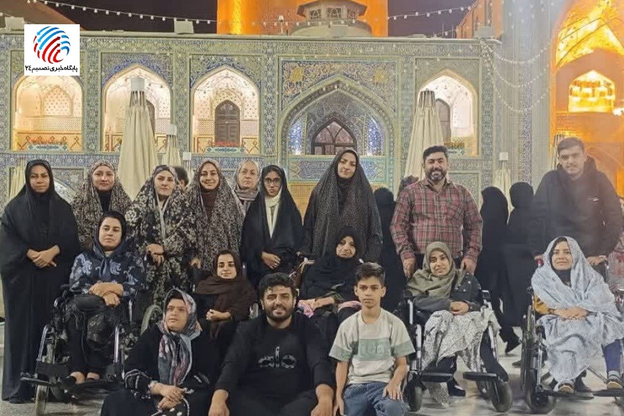 زیارت هوایی معلولین لامردی به حرم امام رضا (ع)