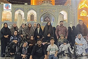 زیارت هوایی معلولین لامردی به حرم امام رضا (ع)