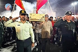 لامرد میزبان پیکر مطهر شهید گمنام دفاع مقدس