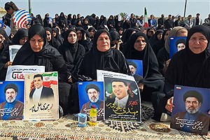 تشییع بی نظیر شهید حمله تروریستی آمریکایی صهیونیستی