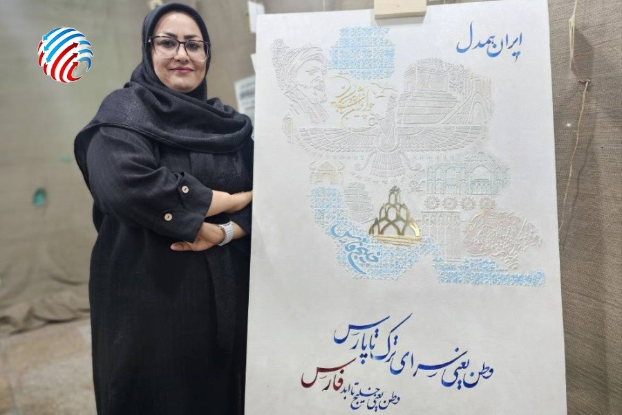 روایت هنر انقلابی لامرد در تابلوی ایران همدل؛ از فلکه امام تا خلیج فارس